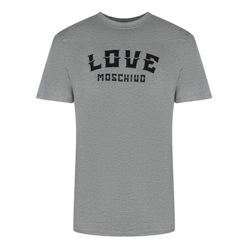 Love Moschino Mens Bold Logo T-Shirt / Gray